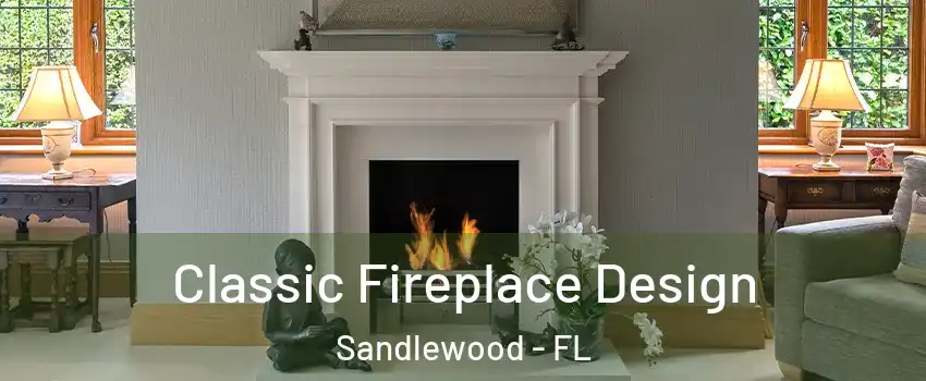 Classic Fireplace Design Sandlewood - FL