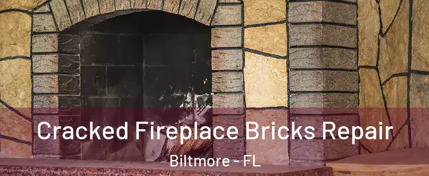 Cracked Fireplace Bricks Repair Biltmore - FL