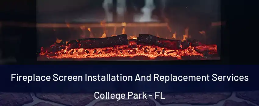 Fireplace Screen Installation And Replacement Services College Park - FL