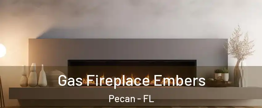 Gas Fireplace Embers Pecan - FL