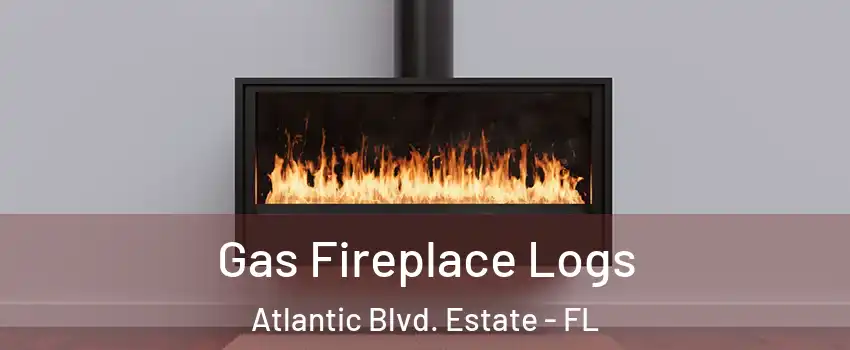 Gas Fireplace Logs Atlantic Blvd. Estate - FL