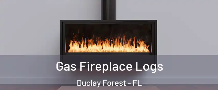 Gas Fireplace Logs Duclay Forest - FL