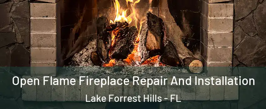 Open Flame Fireplace Repair And Installation Lake Forrest Hills - FL