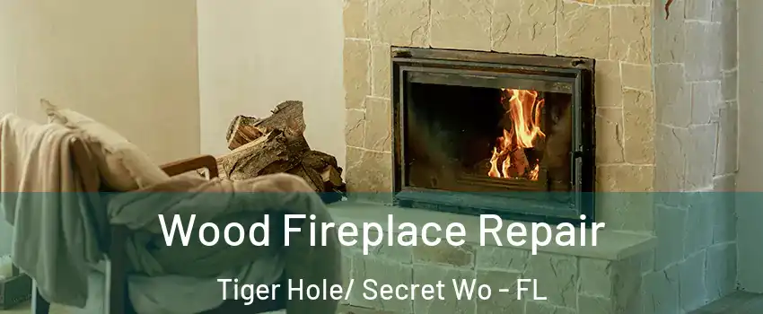 Wood Fireplace Repair Tiger Hole/ Secret Wo - FL